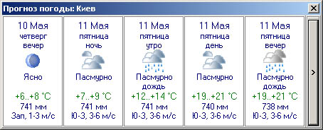 погодный информер