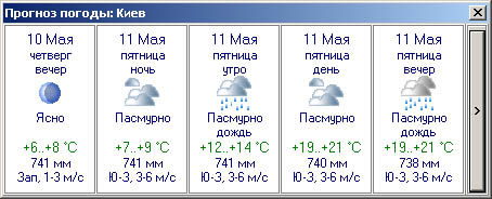 погодный информер